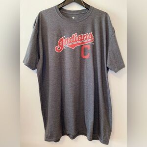 Fanatics Cleveland Indian’s Gray and Red T-Shirt